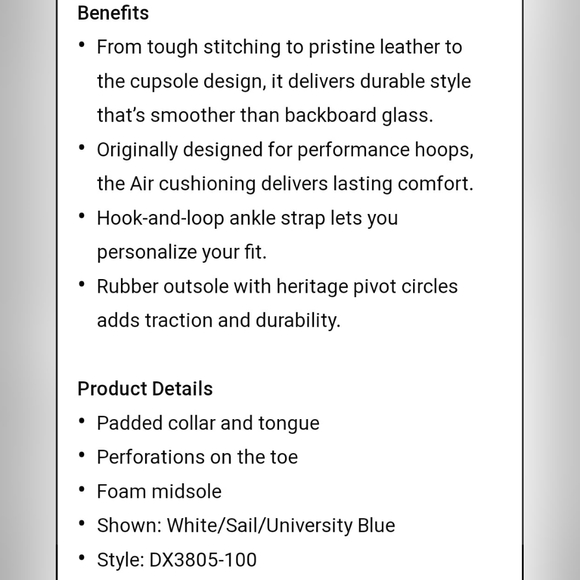 NIB Wmns Air Force 1 High OG QS Sz 5 - Picture 10 of 10